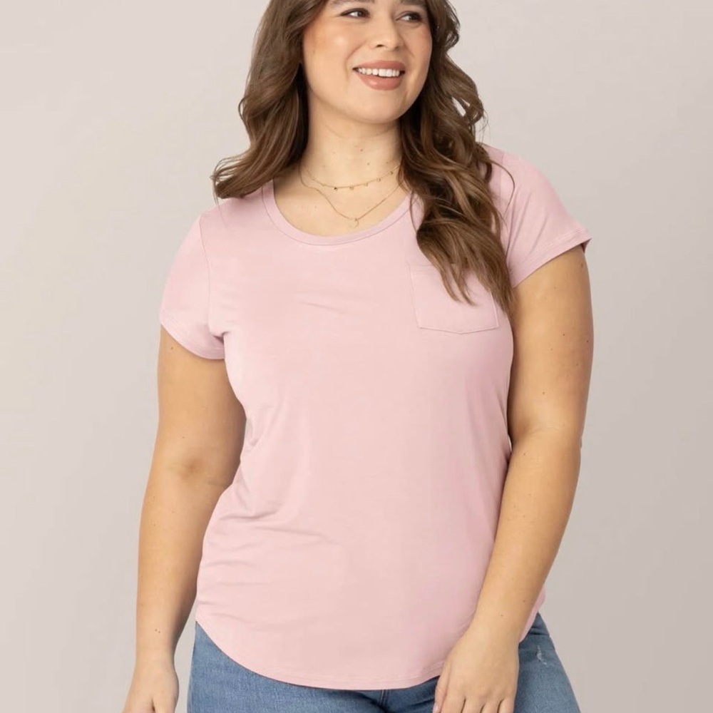 Kindred Bravely Soft Gray and Blush Nursing Bras - Picture 2 of 3
